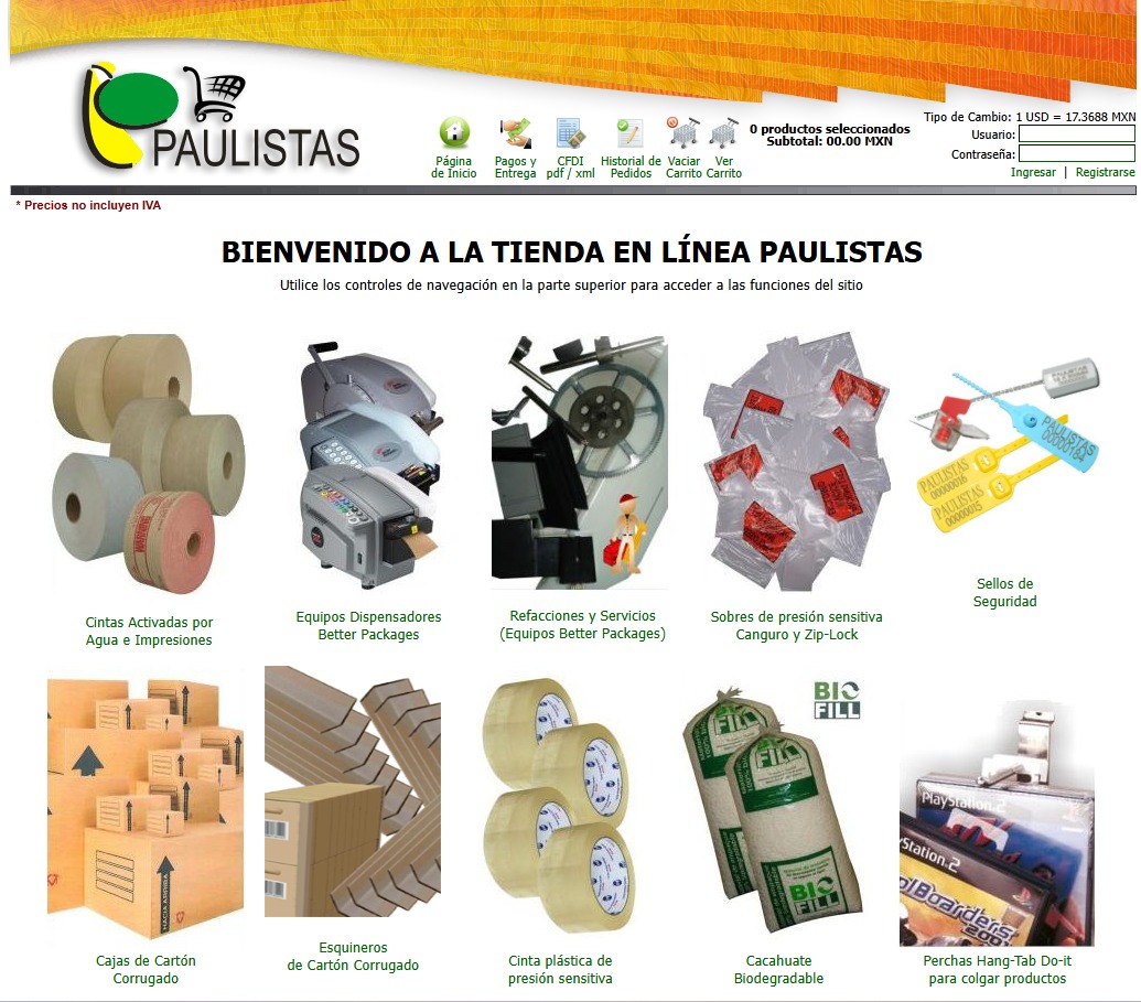 Proceso de Compra: Tienda en Línea Paulistas
